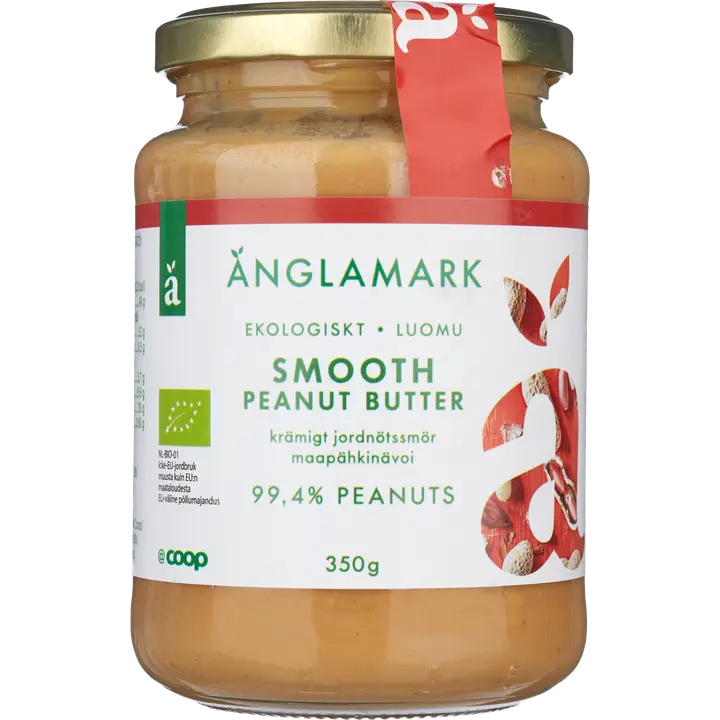Änglamark maapähkinävoi smooth luomu 350 g