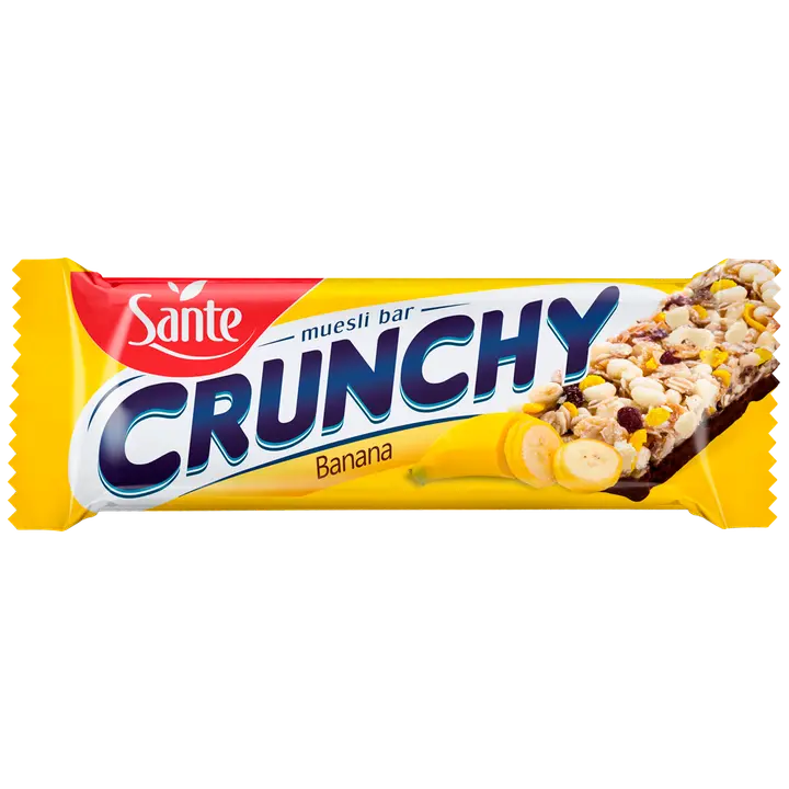 Sante Crunchy välipalapatukka banaani suklaakuorrutuksella 40g
