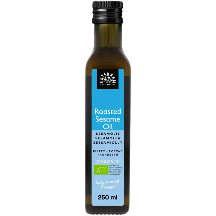 URTEKRAM Luomu Paahdettu Seesamiöljy 250ml