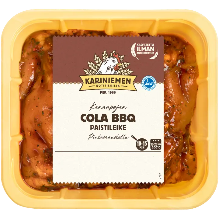 Kariniemen Kananpojan paistileike Cola BBQ 600 g