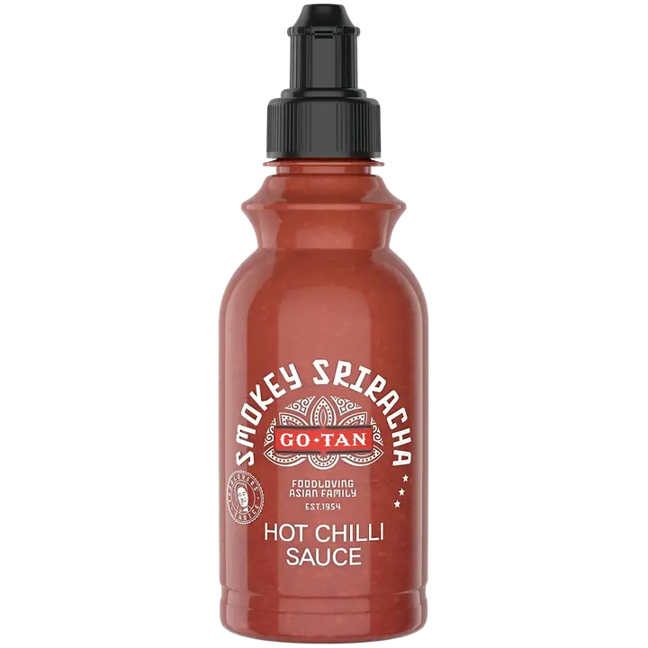 Go-Tan Smokey Sriracha Hot Chilli Sauce kastike 215ml