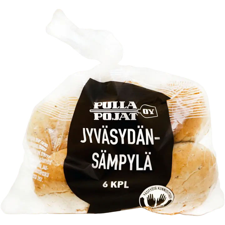 Pulla-Pojat jyväsydän sämpylä 6 kpl 360 g