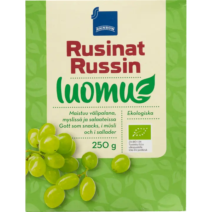 Rainbow 250g luomurusinat