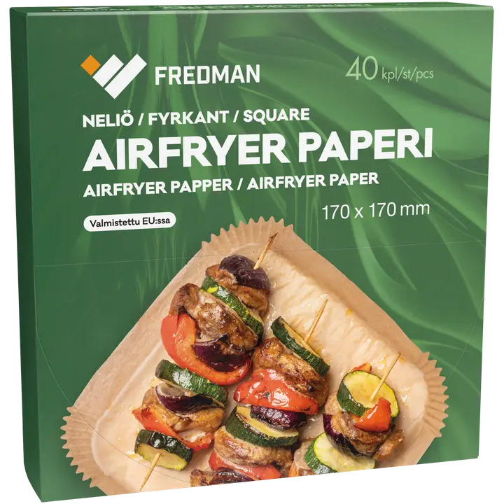 Fredman airfryer paperi neliö 170x170mm 40kpl