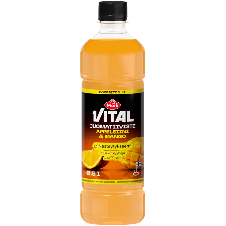 Marli Vital Sockerfri Apelsin–mango dryckeskoncentrat 1+5, 0,5 L