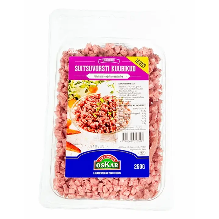 Oskar Suitsuvorsti Kuubikud 250G