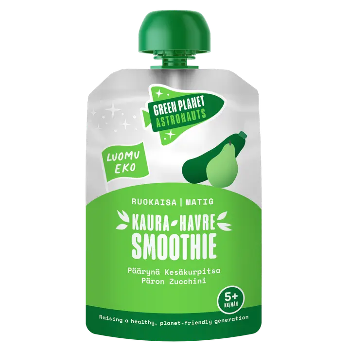 Green Planet Astronauts LUOMU kaurasmoothie kesäkurpitsa-päärynä 100g 5kk+