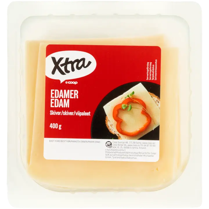 Xtra Edam viilutatud juust, 400 g