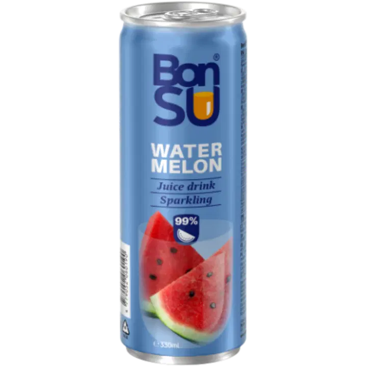 BONSU Gaseeritud arbuusimahl 99% 330 ML