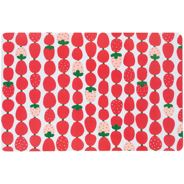 House muovitabletti Strawberry 4 kpl 28x43,5 cm punainen PatternLab
