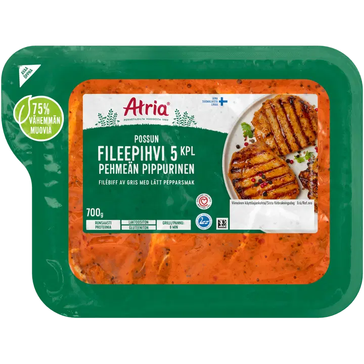 Atria Possun Fileepihvi Pehmeän Pippurinen 700g
