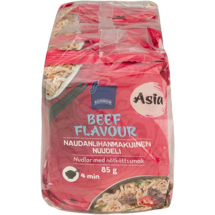 Rainbow 5x85g nuudeli naudanlihanmakuinen