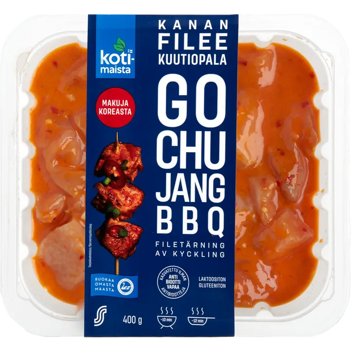 Kotimaista Kanan fileekuutiopala gochujang bbq 400g