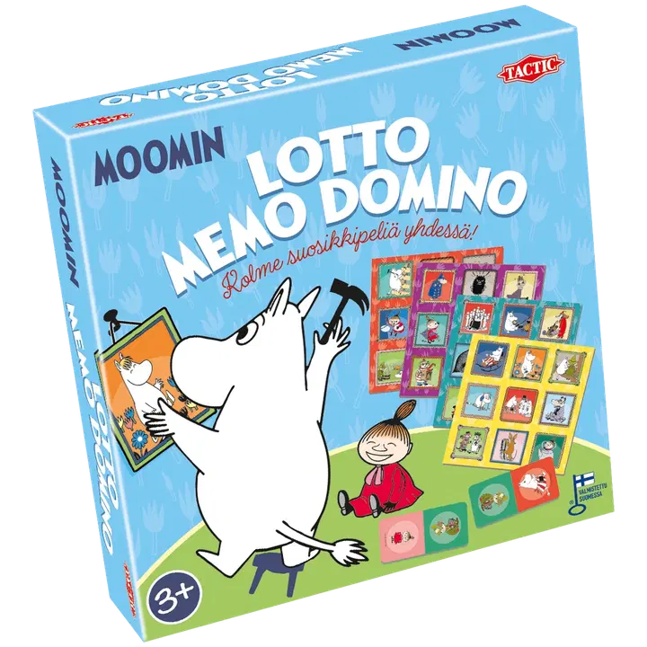 Tactic peli Muumi 3in1 Lotto Memo Domino
