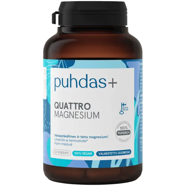 Puhdas+  Quattro Magnesium 120 kaps