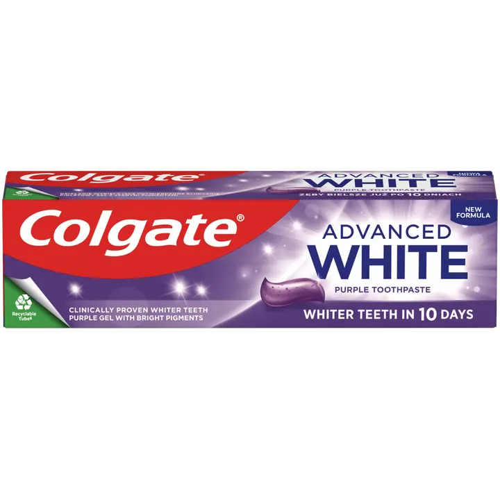 Hambapasta Colgate Advanced White Purple 75ml