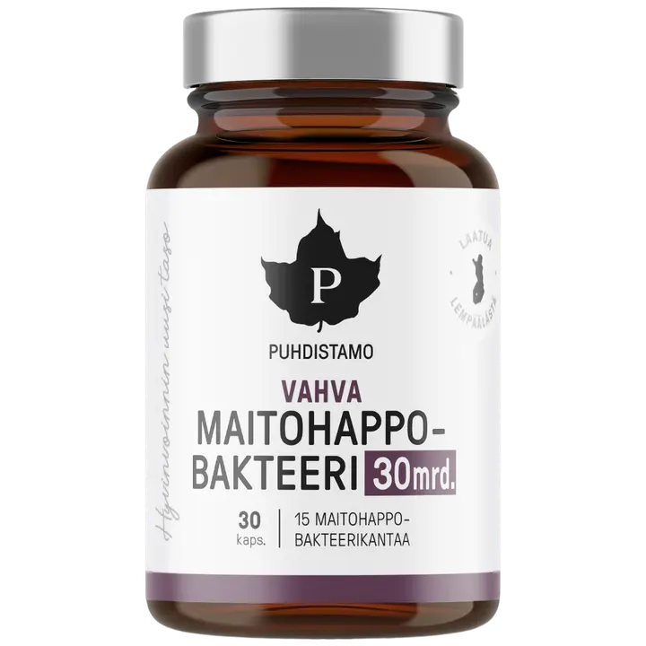Puhdistamo Vahva Maitohappobakteeri 30 Mrd. 30 kaps