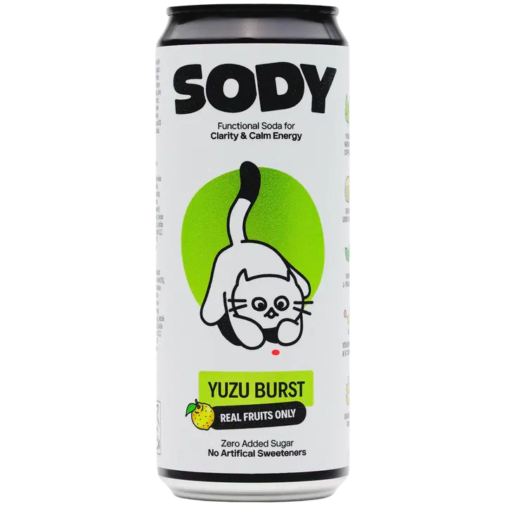SODY Yuzu Burst alkoholivaba funktsionaalne jook 330 ml