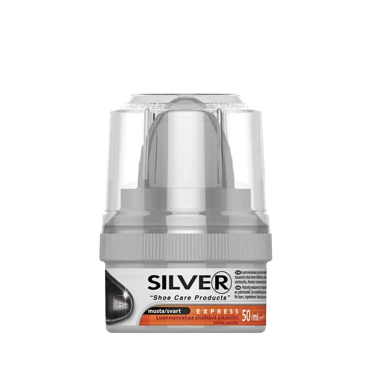 Silver pikakiilloke kengille musta 50 ml