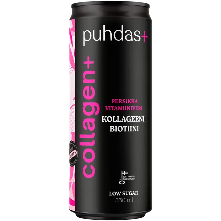 Puhdas+ Collagen+ vitamiinivesi persikka 330 ml