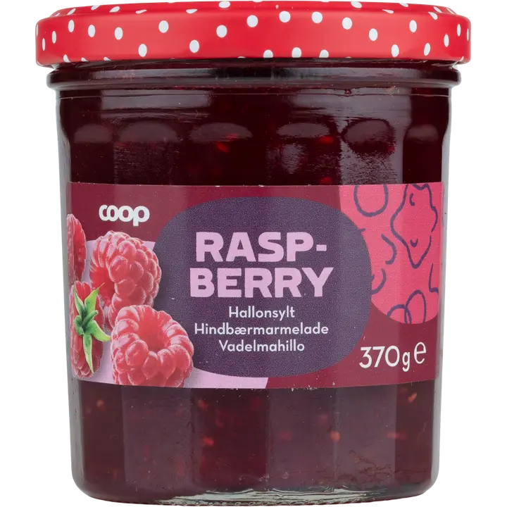 Coop vadelmahillo 370 g