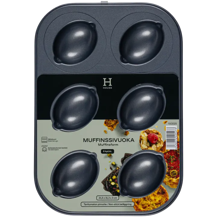 Muffinivorm House Sidrun 6 tk
