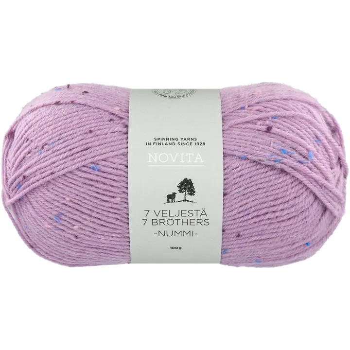 lõng 7 veljestä nummi lilla 100g