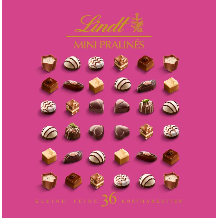 Lindt Mini Pralinés valikoima suklaakonvehteja 180g