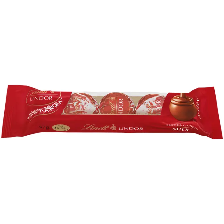 Lindt LINDOR Maitosuklaakuula pehmeällä täytteellä 37g