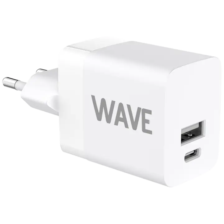 Kiirlaadija 1xUSB Type-C+1xUSB-A