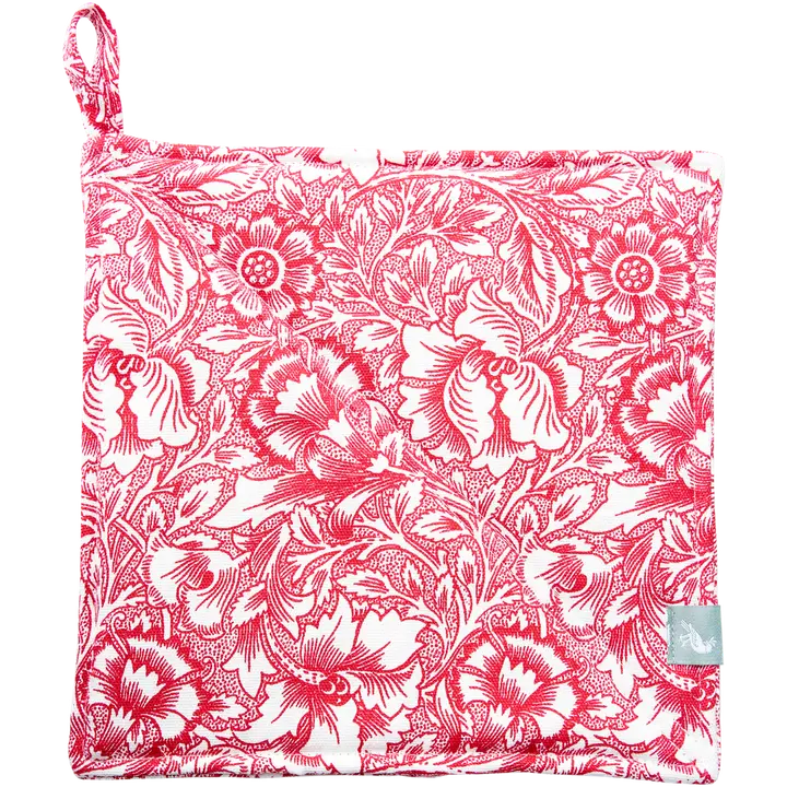 William Morris Pannulappu Pink&Poppy punainen 15x30cm