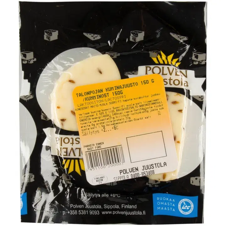 Polven Juustola Talonpojan kuminajuusto 150 g