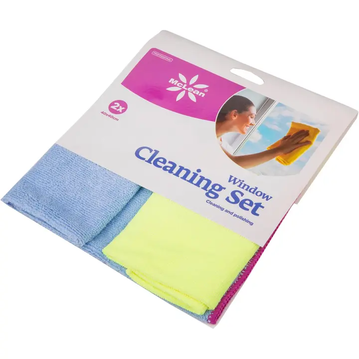 McLean Professional ikkunanpesusetti mikrokuitua 2kpl