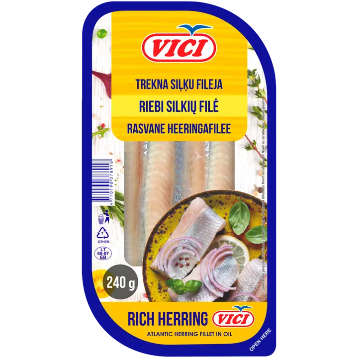 Vici Heeringafilee Rasvane 240 G
