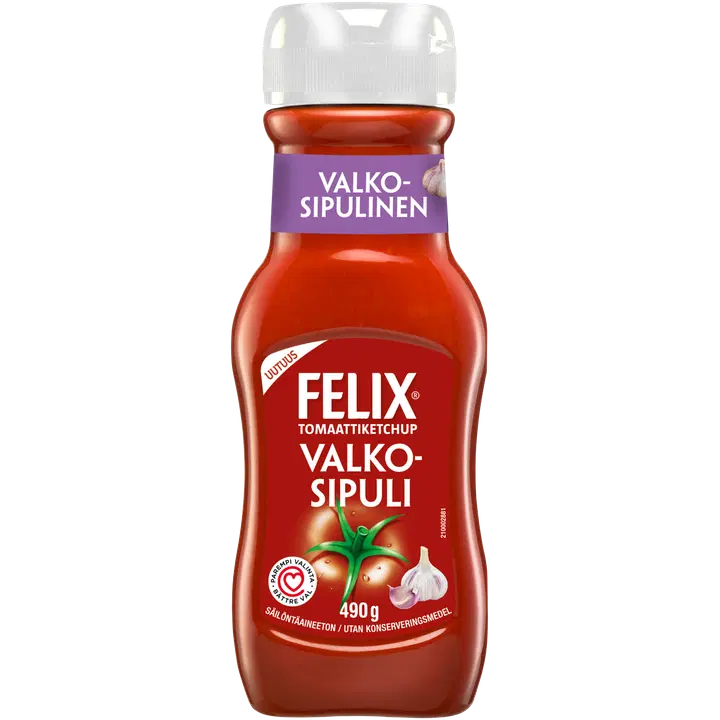 Felix valkosipuli ketsuppi 490g