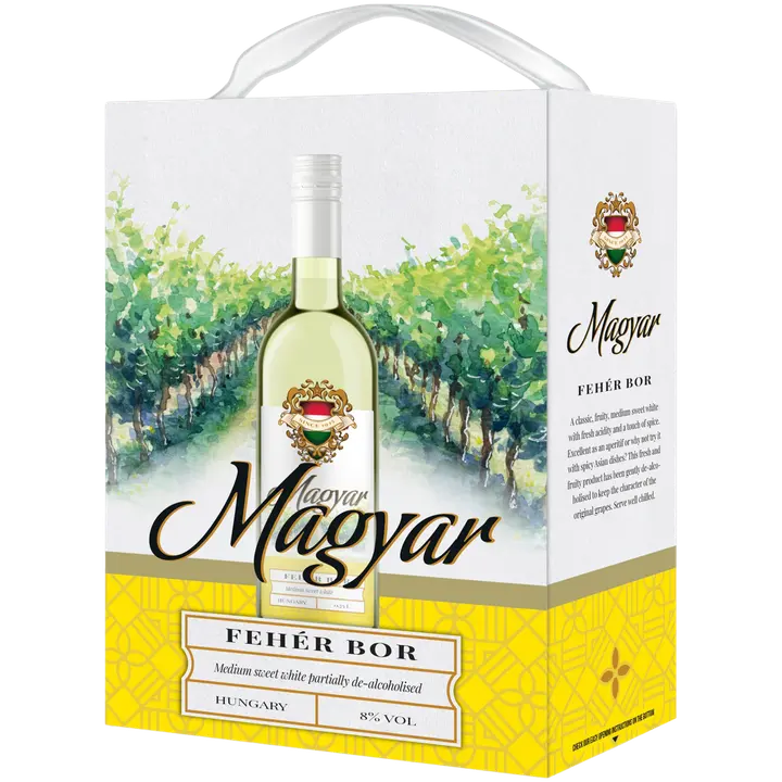 Magyar Feher Bor 8 til-% 3L BIB