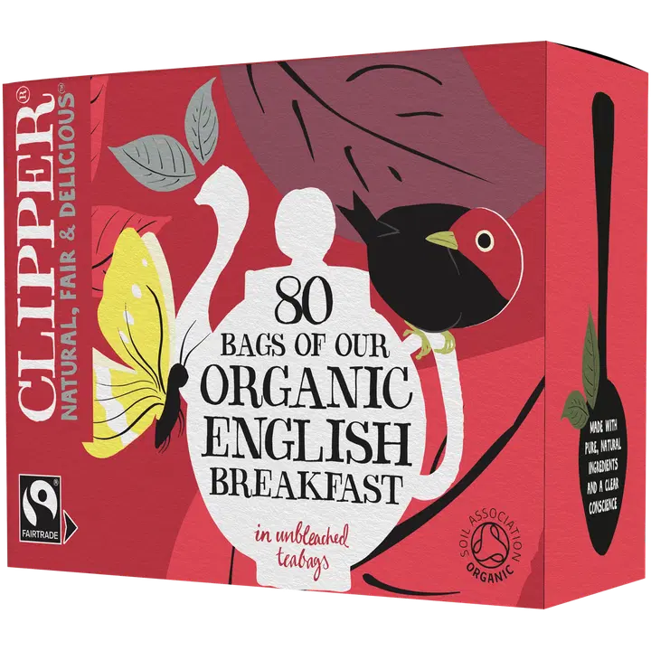 Clipper Luomu English Breakfast musta tee 80ps/232g Reilu kauppa