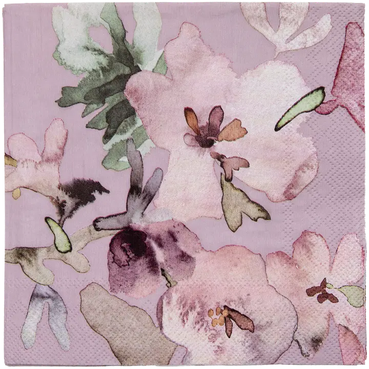 Pentik Hetki servietti kukka vaaleanpunainen 25x25 cm 20 kpl