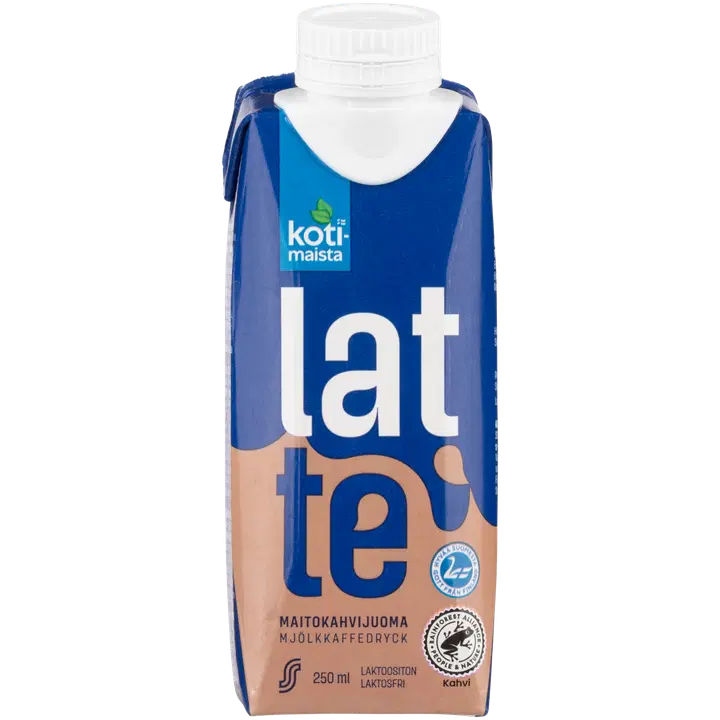 Kotimaista maitokahvijuoma latte 250 ml