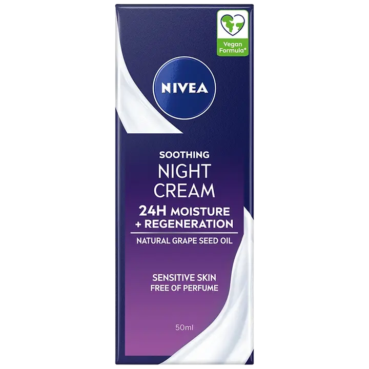 NIVEA 50ml Soothing Night Cream -yövoide