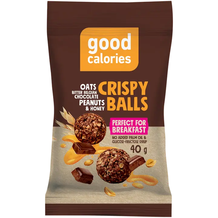 Röstitud kaera suupiste GOOD CALORIES tumedas Belgia šokolaadis, 40g