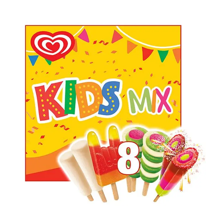 Ingman KIDS MIX Jäätelö Monipakkaus 398ml/360g 8 kpl