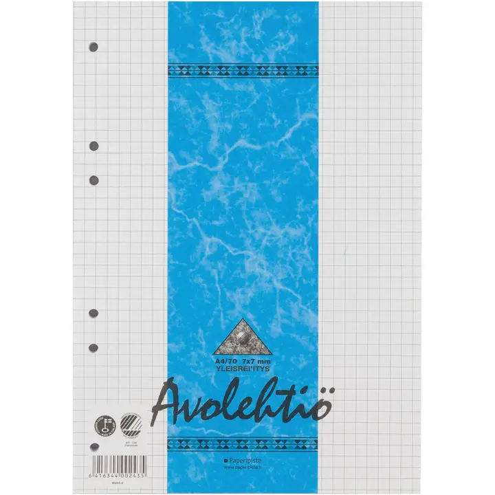 Paperipiste Avolehtiö A4/70 reijitetty