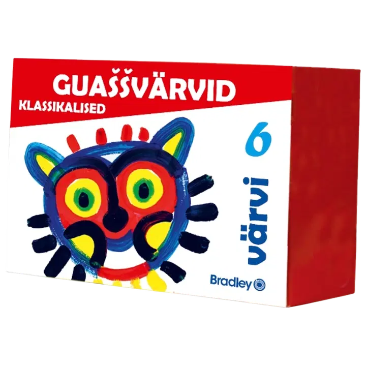 Guašš 6 värvi, a'20 ml, klassikaline