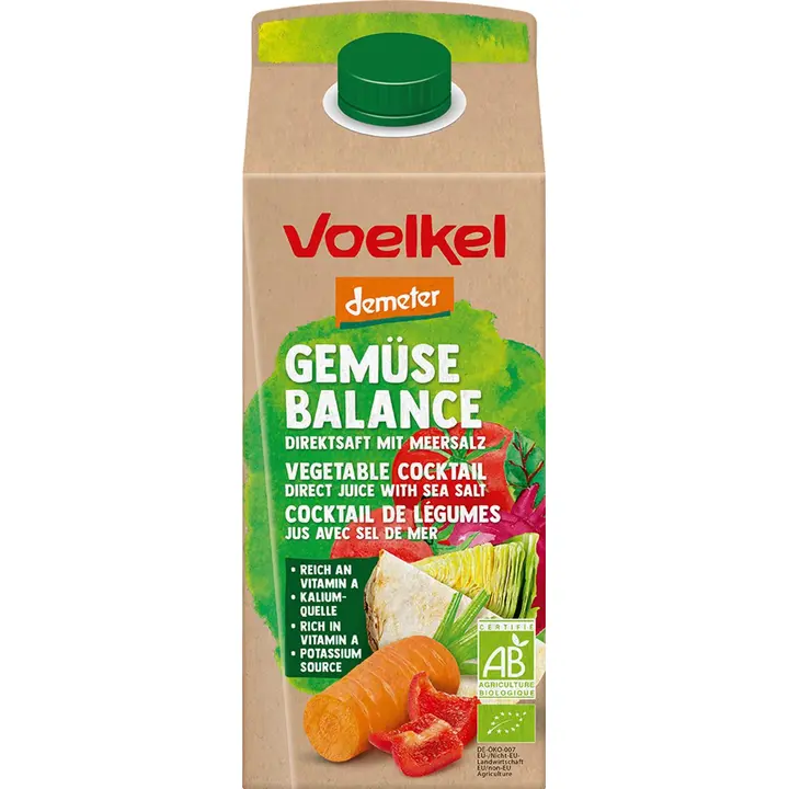 Voelkel Gemüse Balance demeter 750ml Luomuvihannesmehu