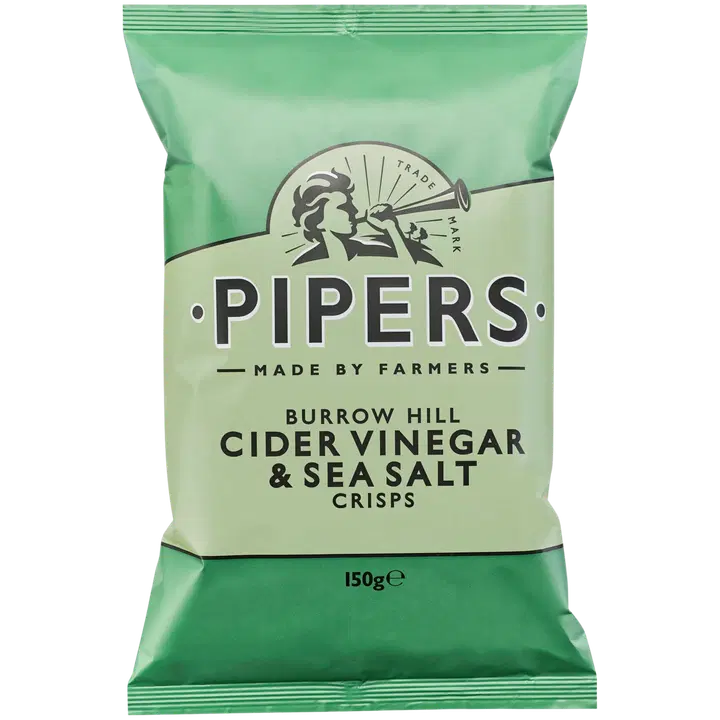 Pipers Crisps Burrow Hill omenasiiderietikka perunalastu 150g
