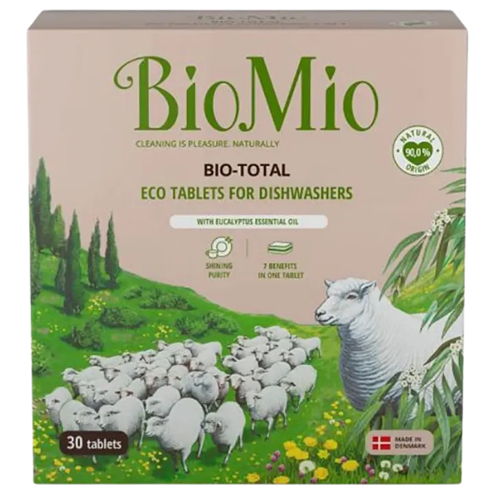 BioMio Nõudepesumasina tabletid 7-in-1 öko eukalüpti õliga, 30 tk