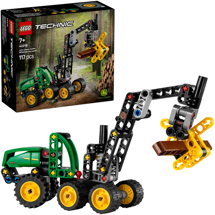 LEGO® Technic 42218 Pyörillä varustettu John Deere 1470H ‑harvesteri