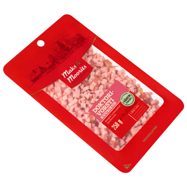 Maks & Moorits Suitsutatud Doktorivorsti Kuubikud 250 G