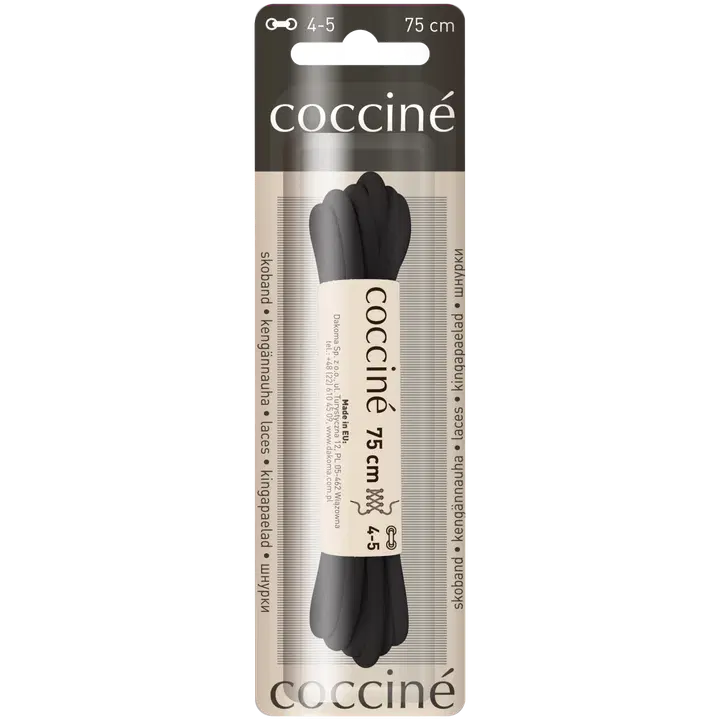 Coccine kengännauha 75 cm, musta